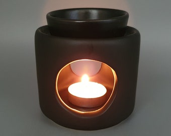 Fragrance lamp ceramic black 360g