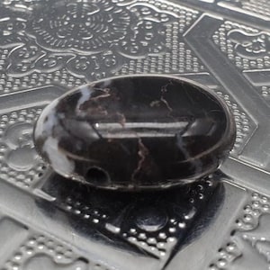 Zebra Jasper tumbled stone drilled