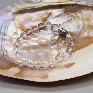 Pulsera de cristal de roca bola Buda