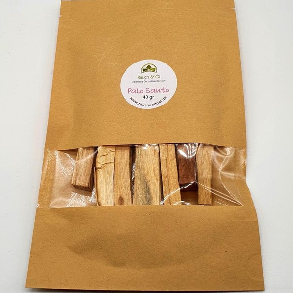 Palo Santo 40 gr --- [GP 145,--/Kg] --- Gerookt hout verzegeld vers aromatisch