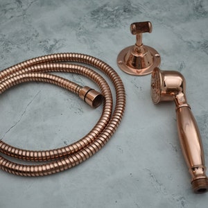Kupfer Handbrause, Handbrause mit Schlauch Flexibel