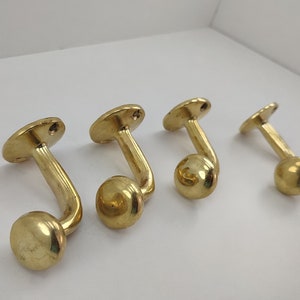 Unlacquered Brass Wall Hook/ Coat Hook