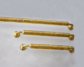 Unlacquered Brass Towel Bar for Bathroom,  Solid Brass Towel Holder - Handmade Towel Rack