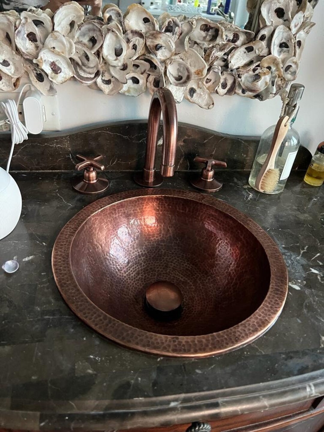 Copper Bathroom Vanity 3 Holes Faucet, Deck Mount Faucet, Copper ...