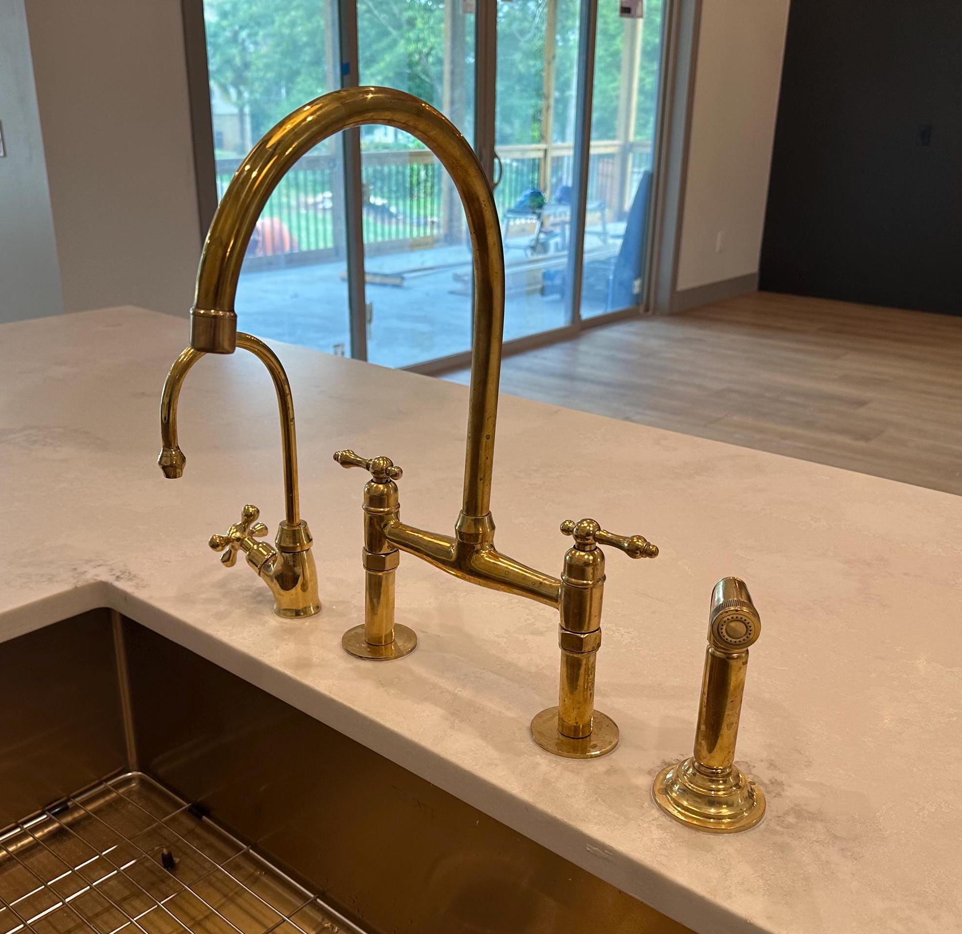Solid Brass Kitchen Faucet