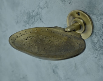 Bronze Brass Soap Holder, Handmade Soap Dish, Wall Soap Holder Bronze Handcrafted
