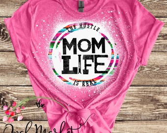 Mom Life Bleached Shirt/Mama Shirt/Mom Shirt/Womens Shirt/Mom Life Shirt/Mom Birthday Gift/Boy Mom Shirt/Girl Mom Shirt/Plus Size