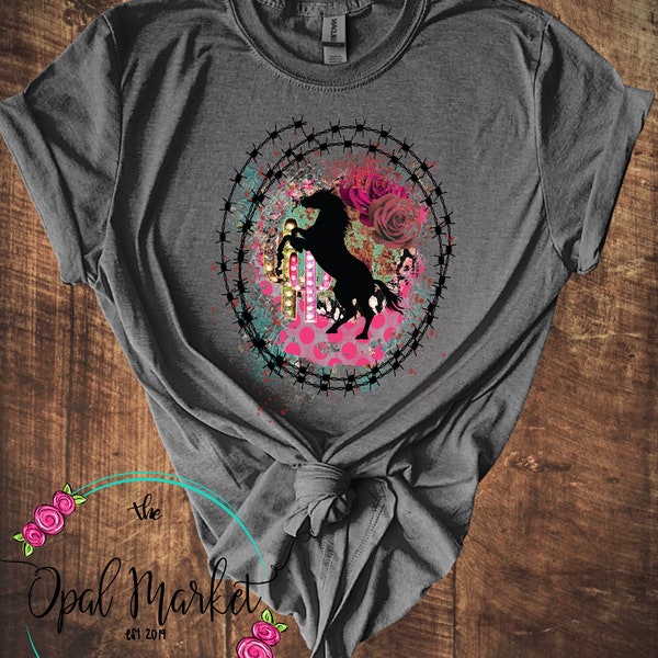 Boho Horse Tshirt/Western Graphic Tee/Graphic Tee For Women/Western Shirt/Boho  Shirt/Women’s Shirt/DTF Tshirt/Plus Size