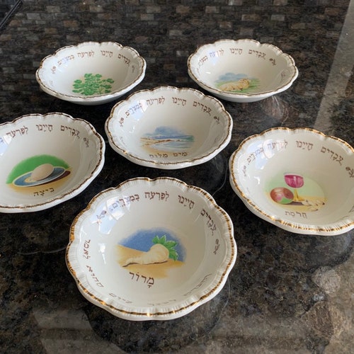 Vintage Judaica, Mason's Ironstone order Seder Bowls Set, Made in England, Passover Seder, Bowl Seder Sederdish by MASON'S