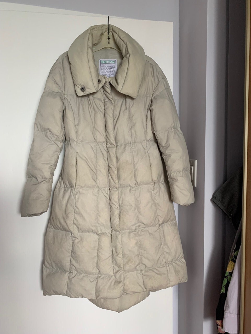 Benetton down coat hotsell