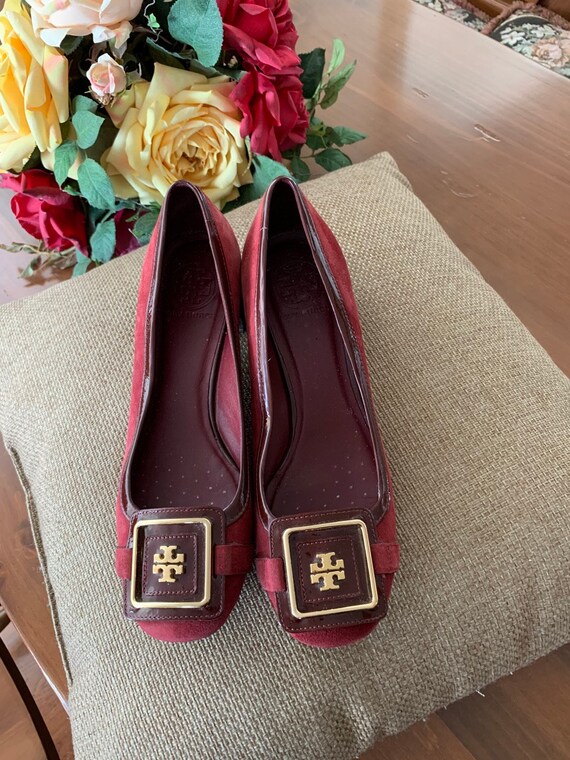 Authentic Vintage Tory Burch Suede Shoes With Medium Heel - Etsy