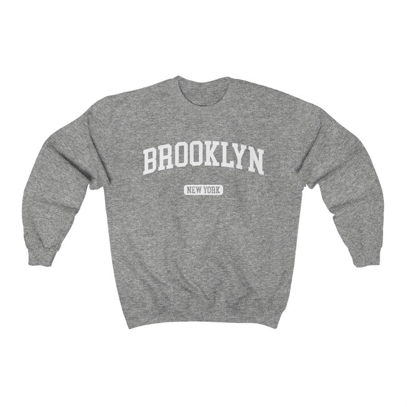 Brooklyn New York City USA College Classic Crewneck Sweatshirt | Etsy