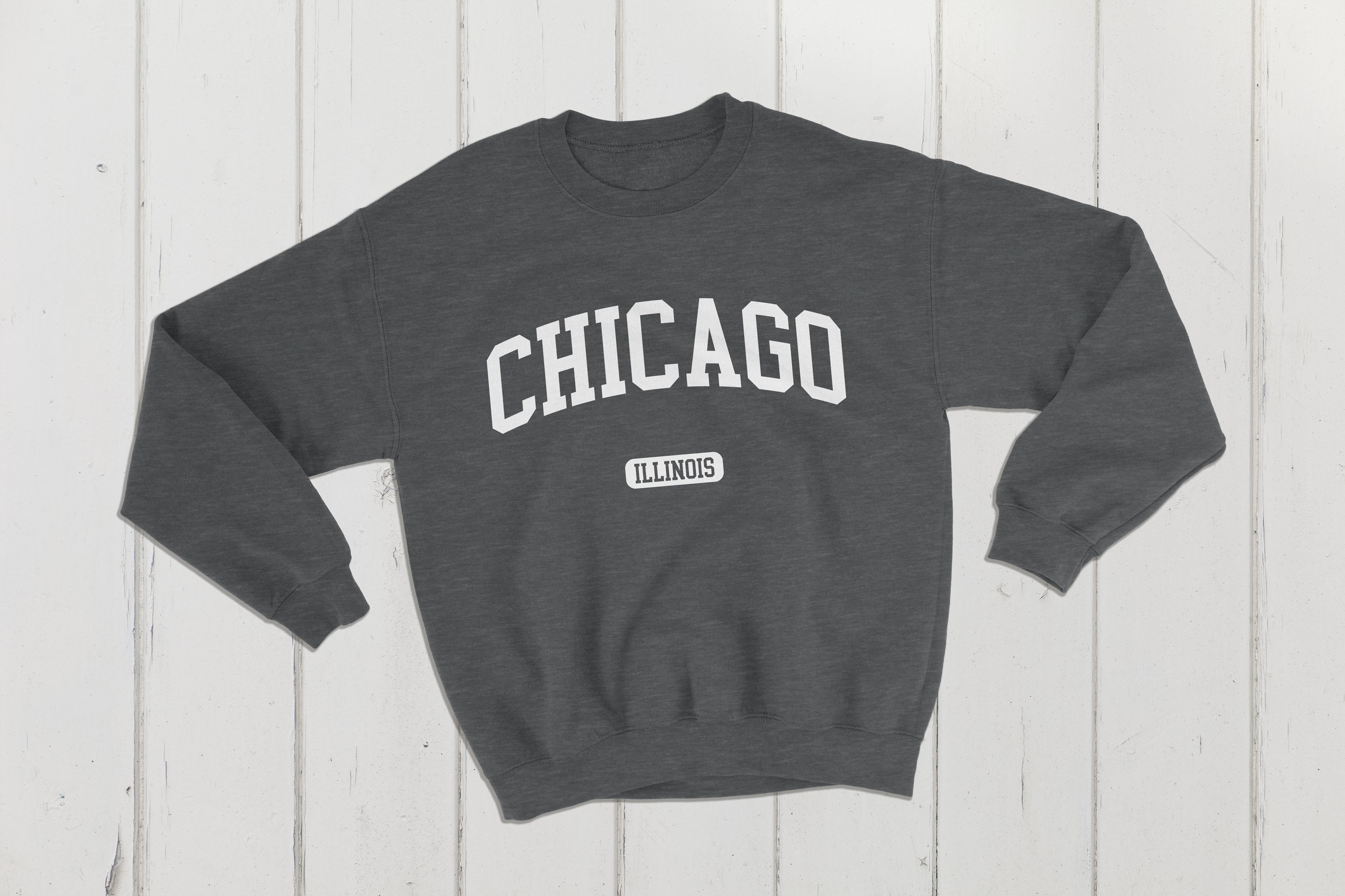 Chicago Illinois USA College Classic Crewneck Sweatshirt - Etsy Denmark