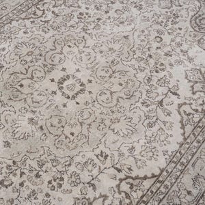 7x10 Vintage Rug, Beige Turkish Area Rug, Bedroom Rug, Wool Anatolian Oushak Carpet, Living Room Rug, Boho Rug, Antique Rug, Decorative Rug