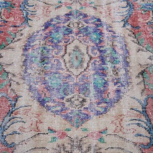 5x9 Vintage Rug, Beige Turkish Area Rug, Bedroom Rug, Neutral Rug, Living Room Rug, Boho Rug, Antique Rug, Faded Rug, Worn Rug, Muted Rug