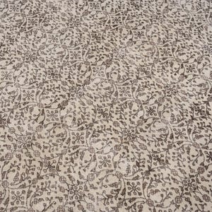 7x10 Vintage Rug, Beige Turkish Area Rug, Bedroom Rug, Wool Anatolian Oushak Carpet, Living Room Rug, Boho Rug, Antique Rug, Decorative Rug