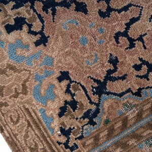10x14 Vintage Rug, Pink Turkish Rug, 10x14 Oushak Rug, Oversized Rug, Living Room Rug, Dining Room Rug, Rare Rug, Antique Carpet image 5