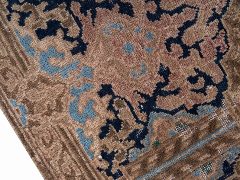 10x14 Vintage Rug, Pink Turkish Rug, 10x14 Oushak Rug, Oversized Rug, Living Room Rug, Dining Room Rug, Rare Rug, Antique Carpet image 5