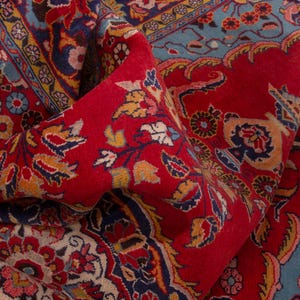 8x12 Vintage Rug, Red Turkish Rug, 8x12 Oushak Rug, Oversized Rug, Living Room Rug, Dining Room Rug, Antique Rug, 8x12 Carpet, Large Rug