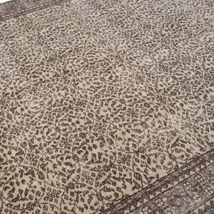 7x10 Vintage Rug, Beige Turkish Area Rug, Bedroom Rug, Wool Anatolian Oushak Carpet, Living Room Rug, Boho Rug, Antique Rug, Decorative Rug