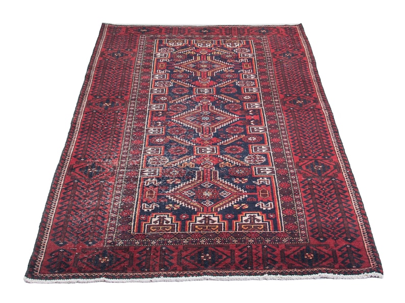 Rusk Color Rug Runners 3x7 Vintage Runner Rug, Red Turkish Runner Rug, 3x7 Oushak Runner Rug ...