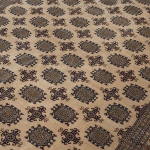7x10 Vintage Rug, Beige Turkish Area Rug, Bedroom Rug, Wool Anatolian Oushak Carpet, Living Room Rug, Boho Rug, Antique Rug, Decorative Rug