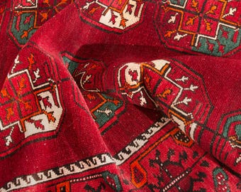 6x9 Vintage Rug, Red Turkish Area Rug, Bedroom Rug, Wool Anatolian Oushak Carpet, Living Room Rug, Boho Rug, Antique Rug, Decorative Rug