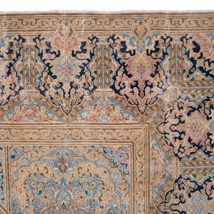10x14 Vintage Rug, Pink Turkish Rug, 10x14 Oushak Rug, Oversized Rug, Living Room Rug, Dining Room Rug, Rare Rug, Antique Carpet image 7