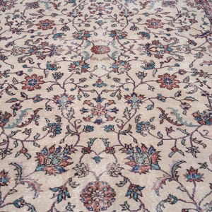 7x10 Vintage Rug, Beige Turkish Area Rug, Bedroom Rug, Wool Anatolian Oushak Carpet, Living Room Rug, Boho Rug, Antique Rug, Decorative Rug