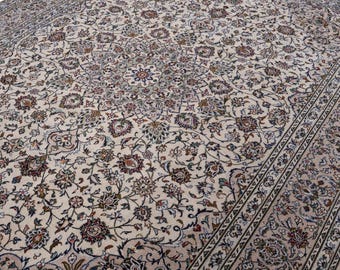 8x12 Vintage Rug, Beige Turkish Rug, 8x12 Oushak Rug, Oversized Rug, Living Room Rug, Dining Room Rug, Antique Rug, 8x12 Carpet, Large Rug