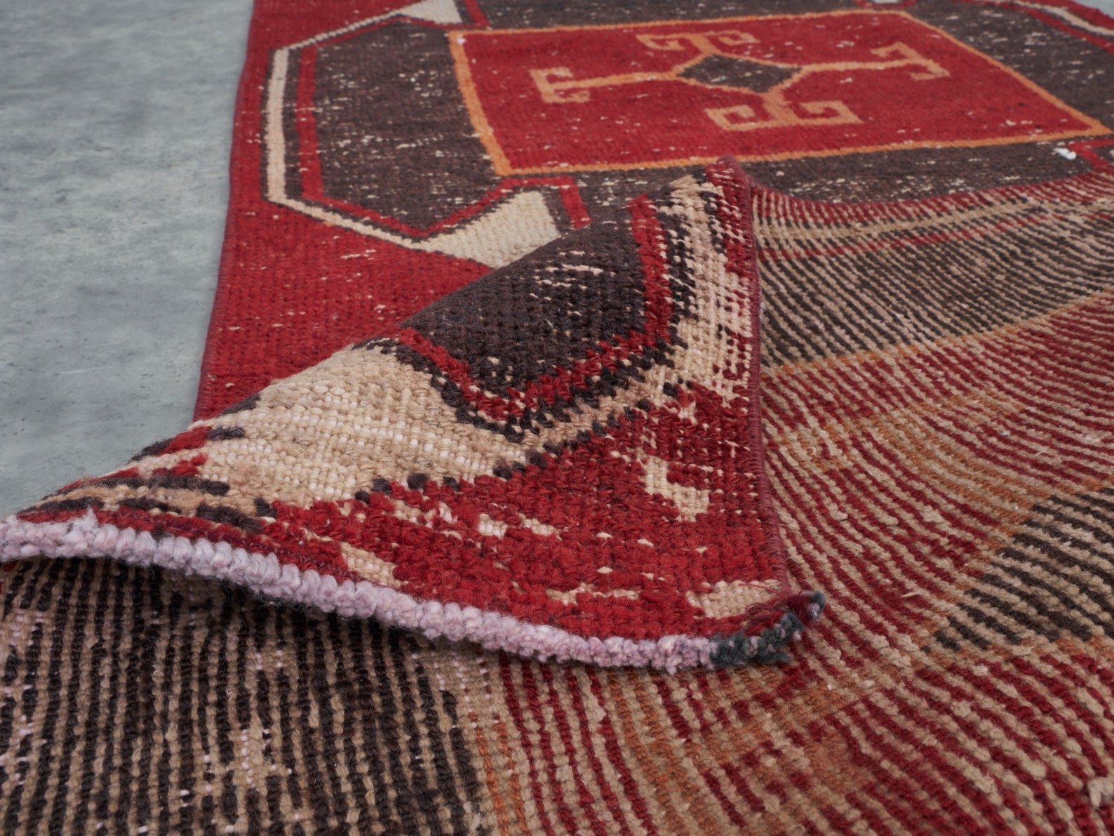 2x7 Vintage Runner Rug Red Turkish Runner Rug 2x7 Oushak Etsy