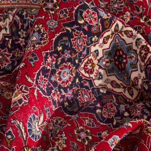 8x12 Vintage Rug, Red Turkish Rug, 8x12 Oushak Rug, Oversized Rug, Living Room Rug, Dining Room Rug, Antique Rug, 8x12 Carpet, Large Rug