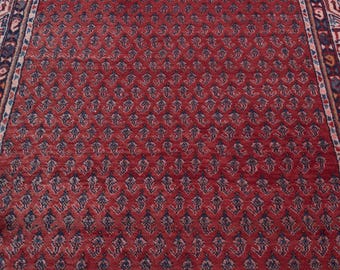 4x11 Vintage Runner Rug, Red Turkish Anatolian Rug, 4x11 Oushak Runner, Hallway Runner Rug, Kitchen Rug, Entryway Runner, Stair Runner Rug