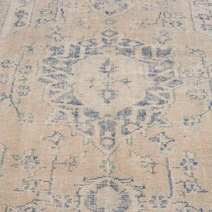 6x8 Vintage Rug, Brown Turkish Area Rug, Bedroom Rug, Wool Anatolian Oushak Carpet, Living Room Rug, Boho Rug, Antique Rug, Decorative Rug