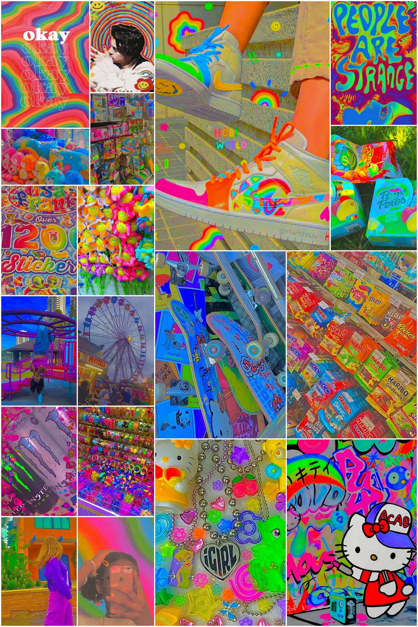 70 pc's indie kid wall collage kit room decor for teen Etsy