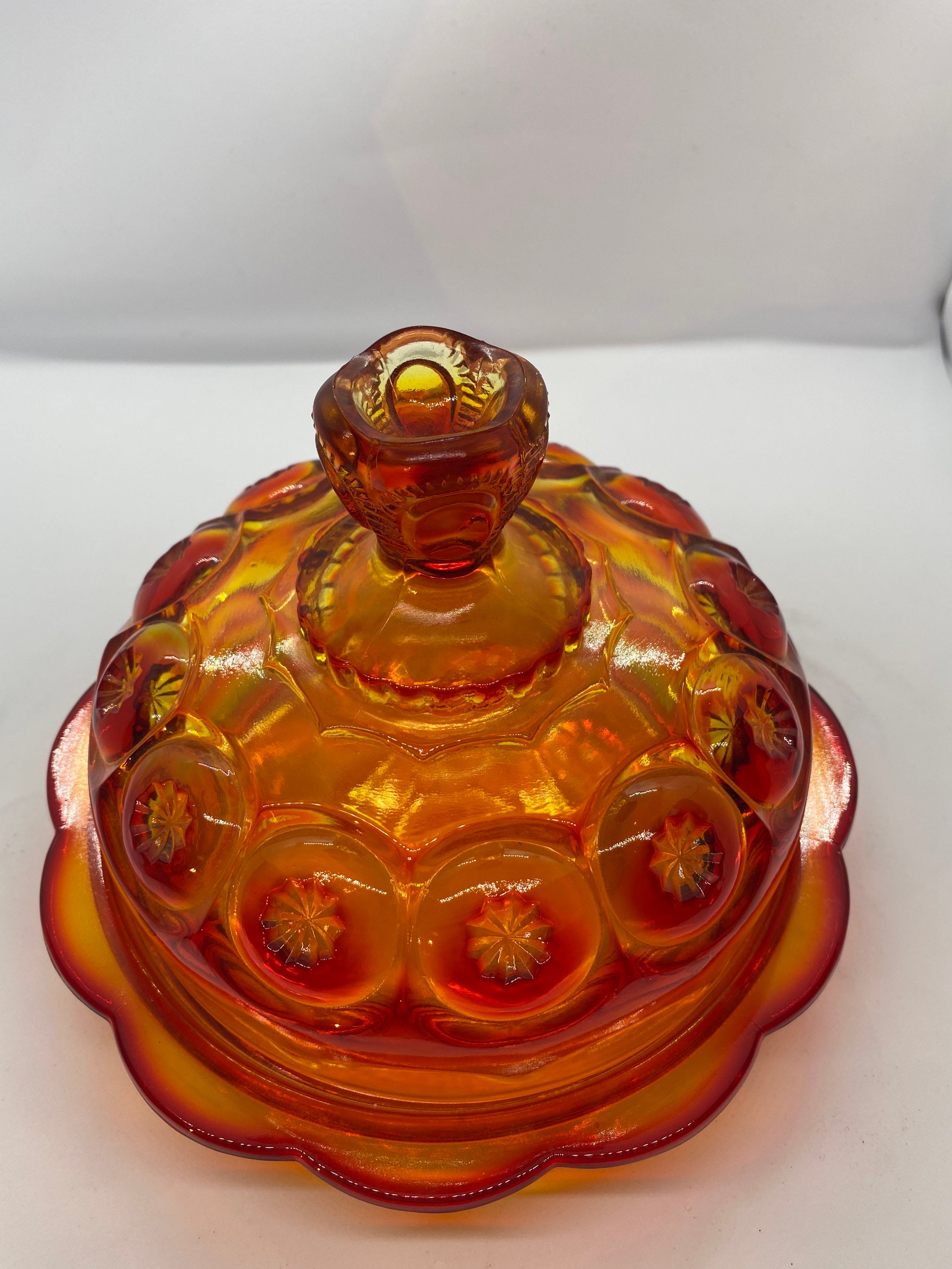 LE Smith Amberlina Moon and Stars Cheese Butter Dish With Lid - Etsy