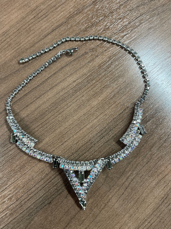 Sparkle Vintage Necklace Rhinestone Crystal