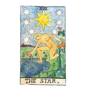 The Star 8.5&quot;x11&quot; Watercolor Print