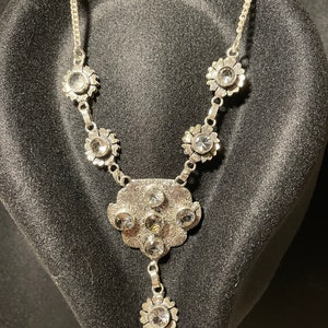 925 Sterling Silver white quartz Necklace