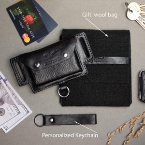 Borsa Tracolla Telefono Custodia Cellulare In Pelle Da Cintura - Foto 6