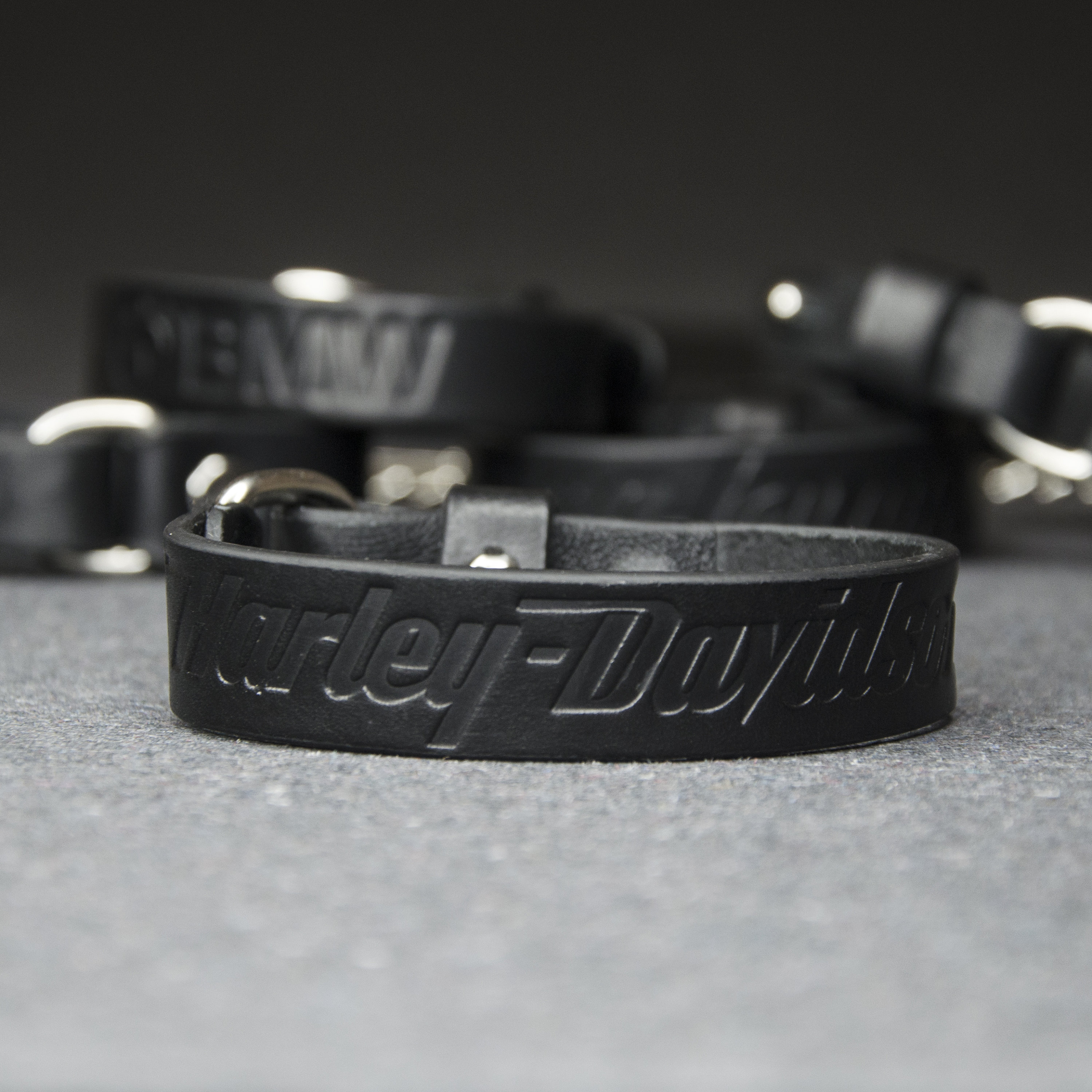 Personalized leather bracelet leather motorcycle bracelet Etsy