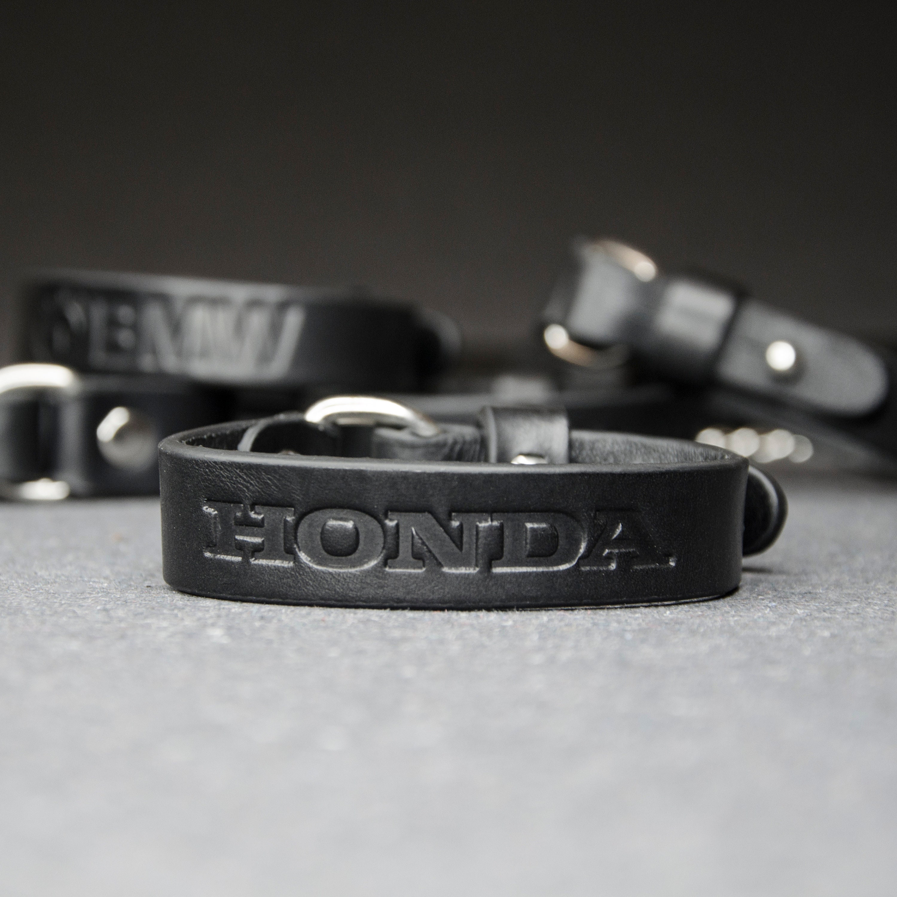 Personalized leather bracelet leather motorcycle bracelet Etsy