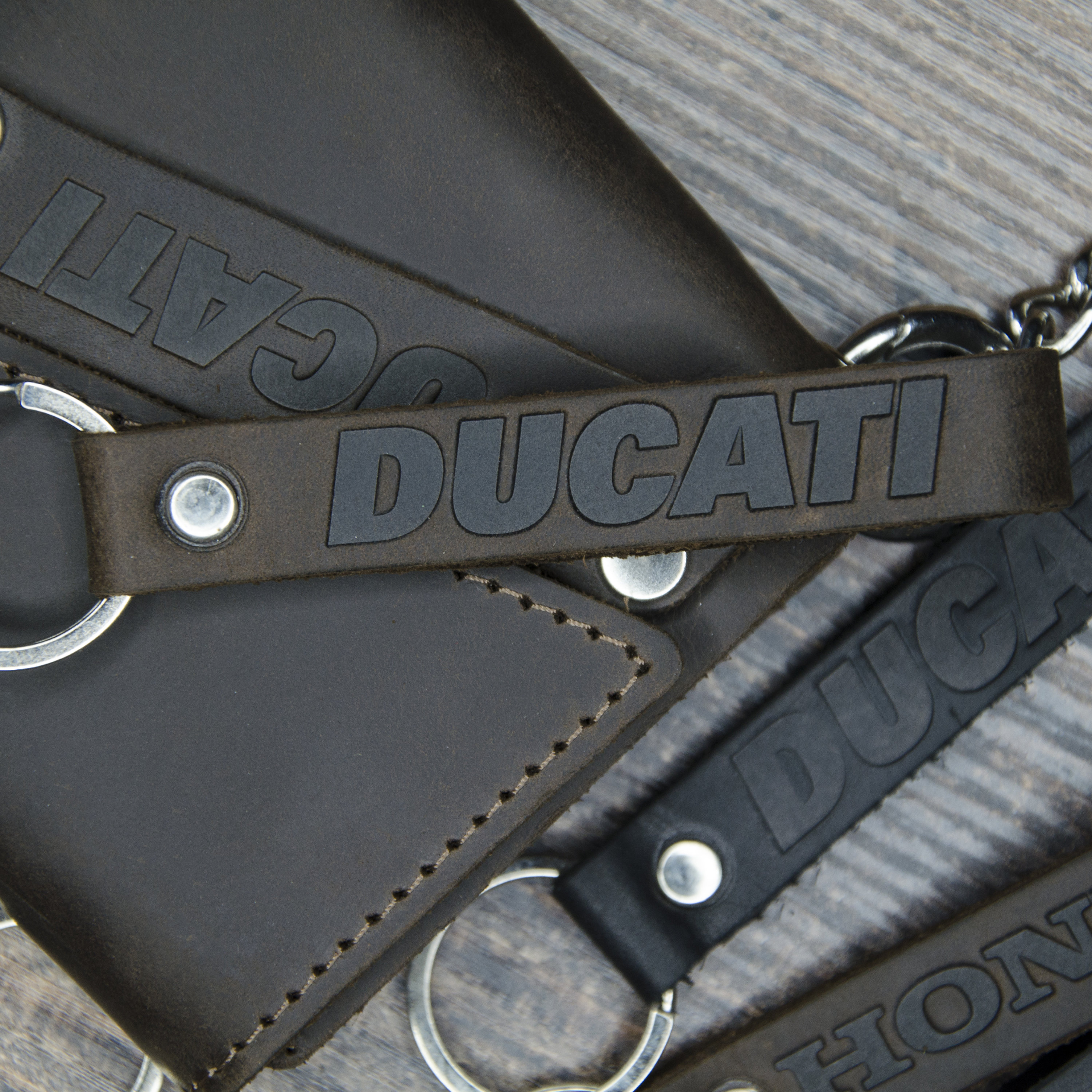 Leather motorcycle keychain Keychain leather motorcycle Etsy