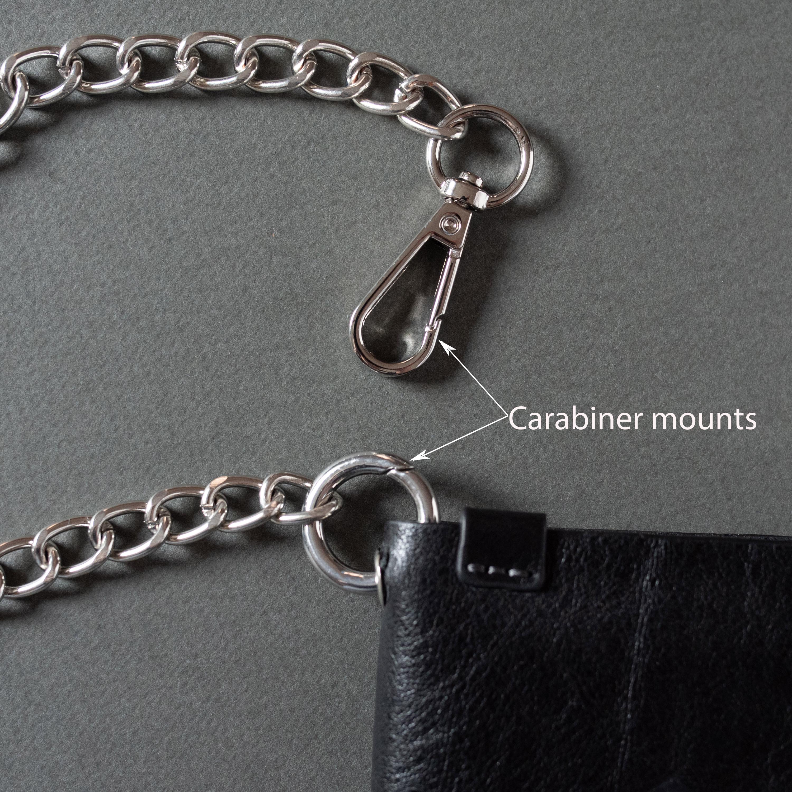 Handmade Leather Wallet With Chain – Custom Engraved Bifold, Slim 