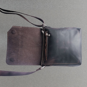 Personalization leather laptop bag, handmade leather Briefcase, crossbody purse, leather satchel bag, shoulder bag for men, anniversary gift image 8