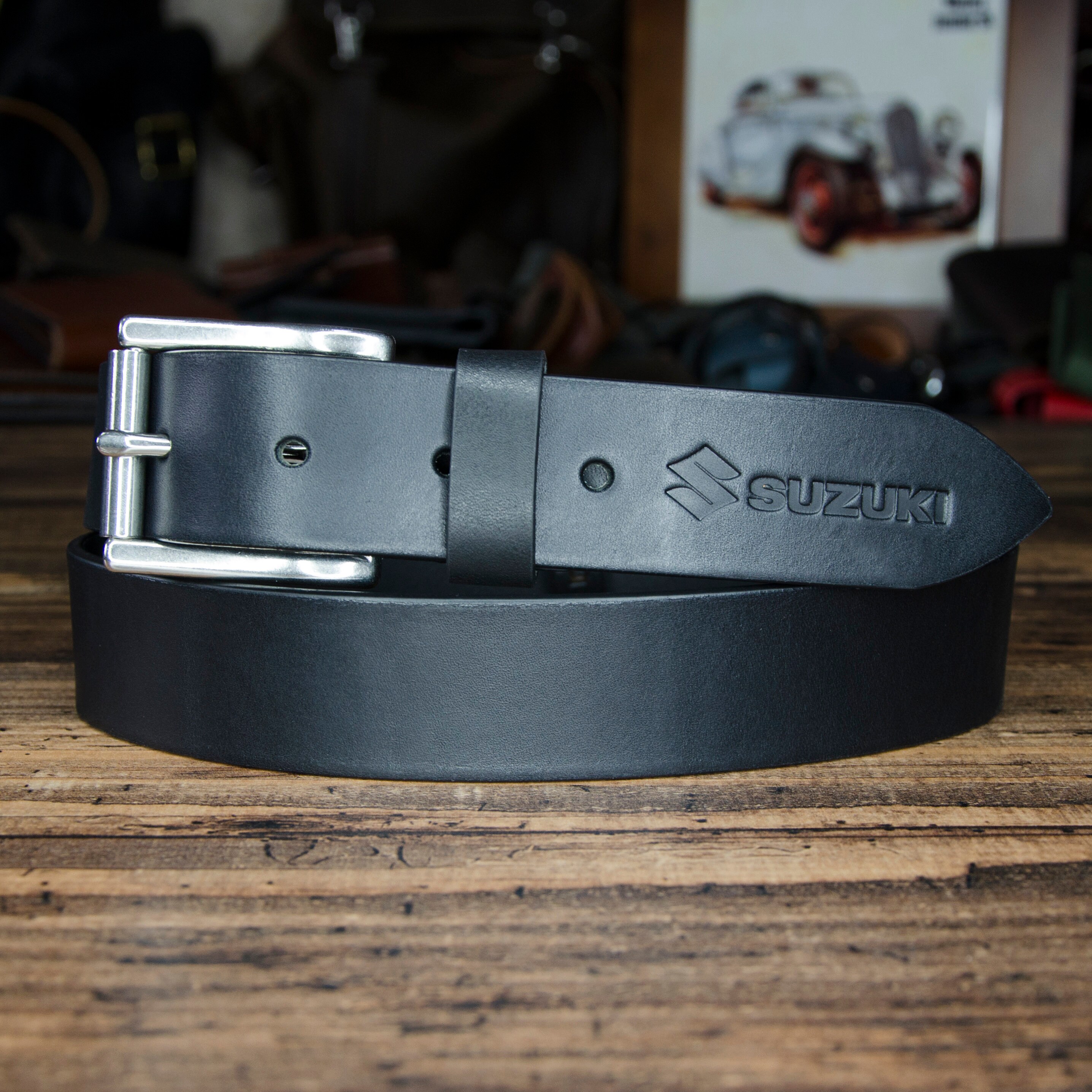personalized leather belt