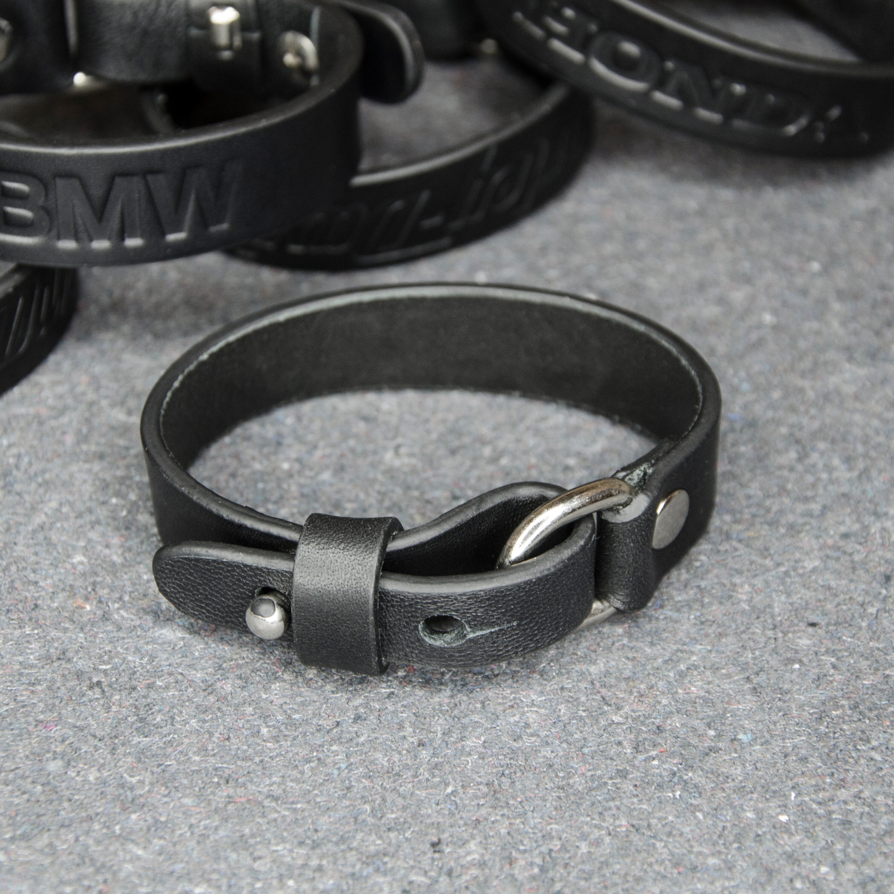 Personalized leather bracelet leather motorcycle bracelet Etsy