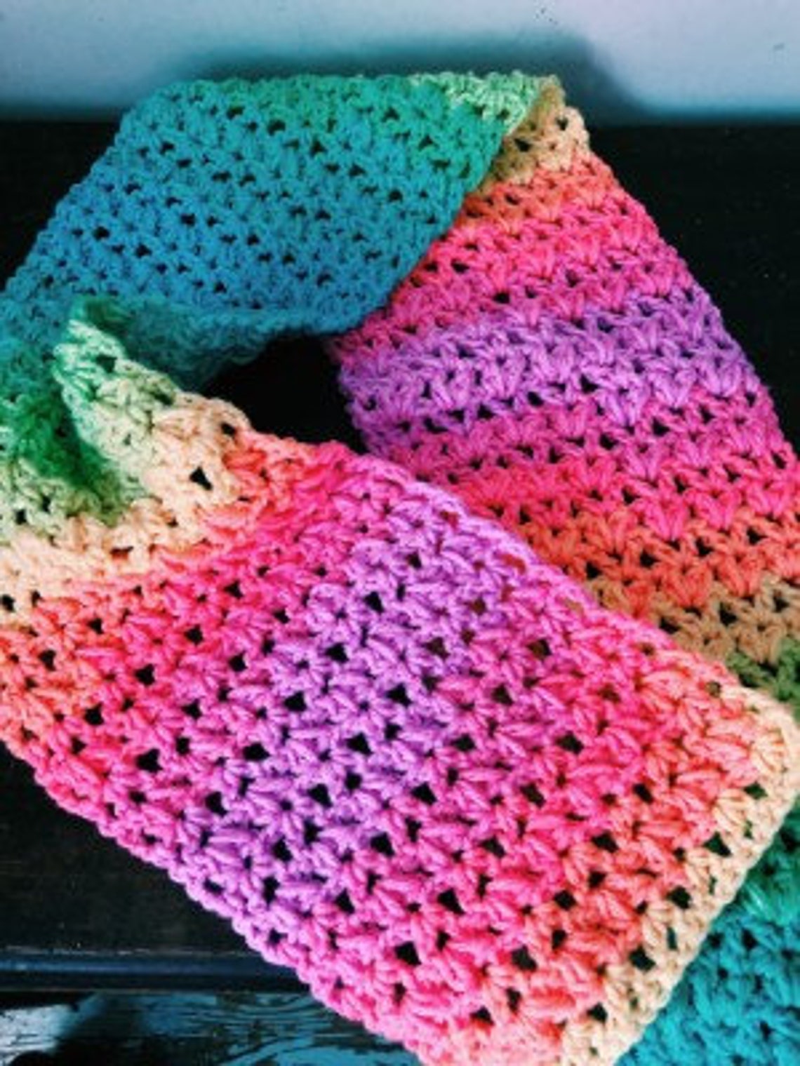 V-stitch Scarf Crochet Pattern - Etsy