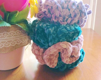 Crochet Pattern - Easy Velvet Scrunchie - 90's nostalgia, VSCO Girl style/fashion. PDF digital download ONLY