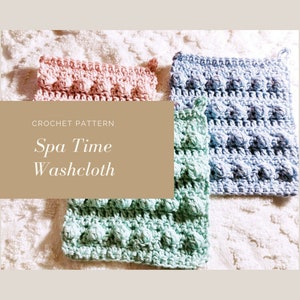 Spa TIme Washcloth Crochet Pattern image 2